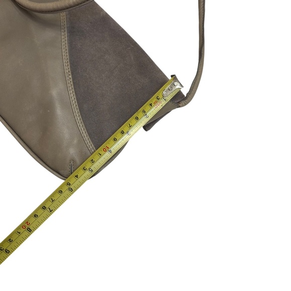 Asprey London grey taupe suede and leather mini bag - Picture 7 of 11